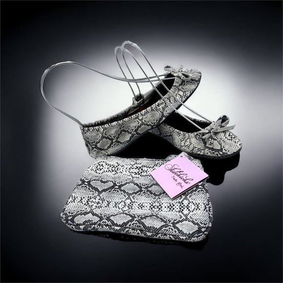 Sidekicks Ballet Snake Reptile Print Comfort Slippers 5-6.5 - Picture 9 of 9